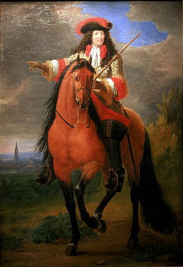 Adam Frans van der Meulen Louis XIV before Strasbourg oil painting picture